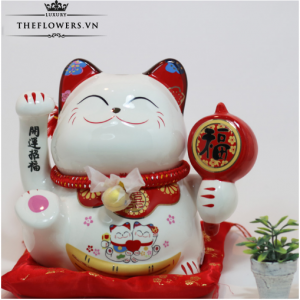 Mèo May Mắn Tặng Tân Gia - Song Hỉ Lâm Môn