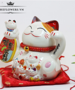 Mèo May Mắn Tặng Tân Gia - Kim Vận Đón Phúc