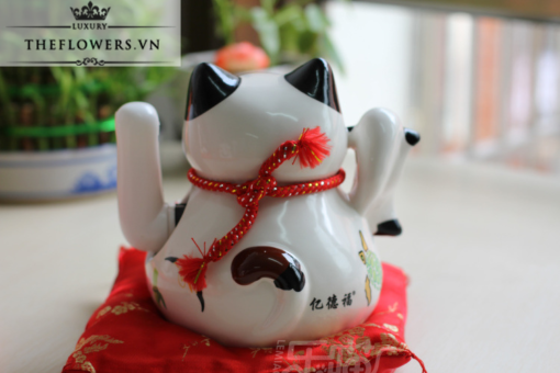 Mèo Tài Lộc Màu Trắng - Kim Vận Chiêu Tài