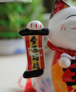 Mèo Tài Lộc Màu Trắng - Kim Vận Chiêu Tài