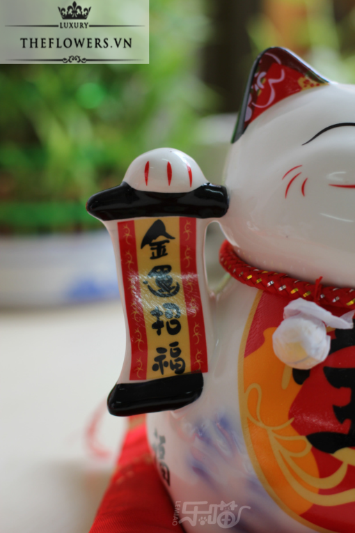 Mèo Tài Lộc Màu Trắng - Kim Vận Chiêu Tài