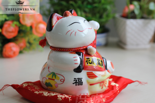 Mèo Vẫy Tay Nhật Bản - Hoa Khai Phú Quý