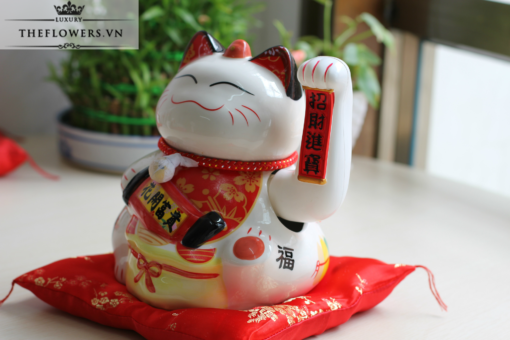Mèo Vẫy Tay Nhật Bản - Hoa Khai Phú Quý