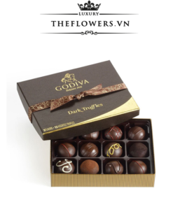 Socola Godiva Dark Chocolate Truffles hộp 12 viên