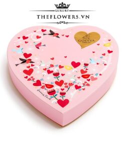 Socola Godiva Valentine's Day Paper Heart