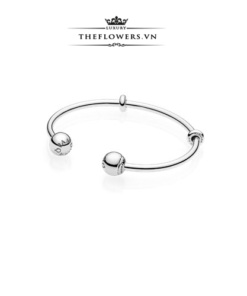 Pandora Moments Silver Open Bangle